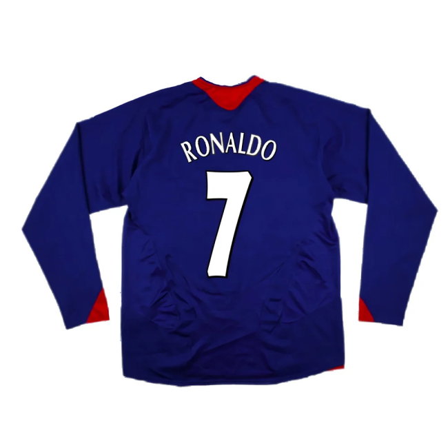 Manchester United 2005-06 Long Sleeve Away Shirt (M) (Excellent) (RONALDO 7)