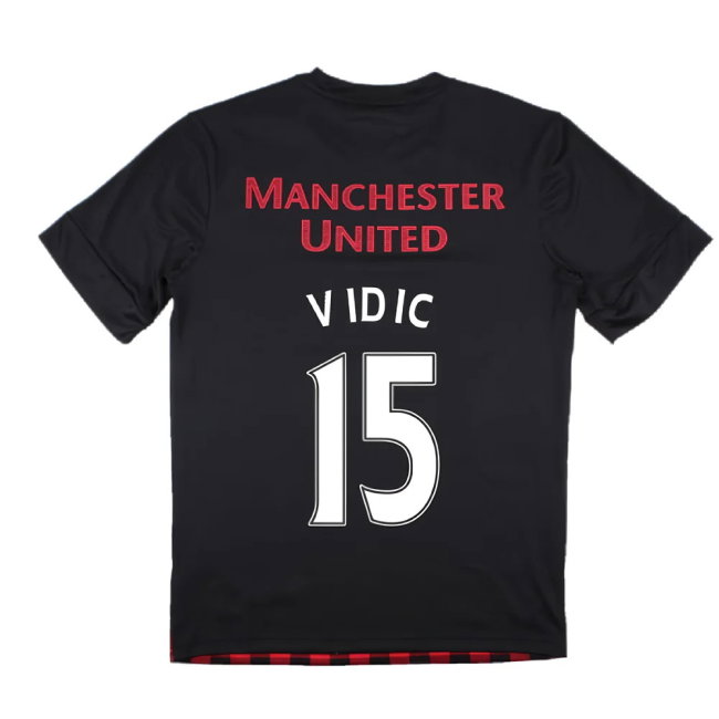 Manchester United 2010-2011 Training Shirt (M) (Vidic 15) (Excellent)
