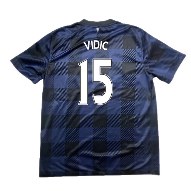 Manchester United 2013-14 Away Shirt (S) (Excellent) (Vidic 15)