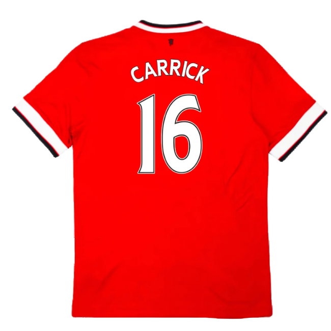 Manchester United 2014-15 Home Football Shirt (L) (Excellent) (Carrick 16)