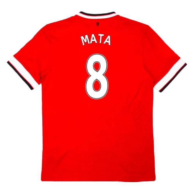 Manchester United 2014-15 Home Football Shirt (L) (Excellent) (Mata 8)