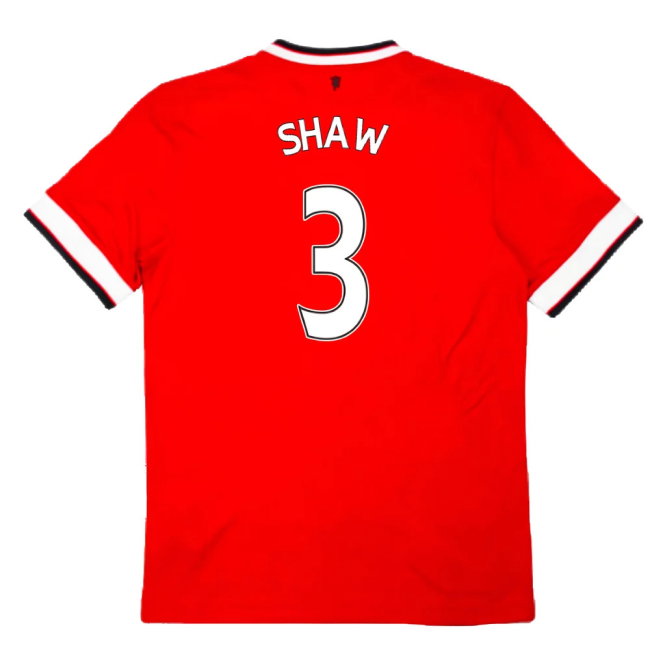 Manchester United 2014-15 Home Football Shirt (L) (Excellent) (Shaw 3)