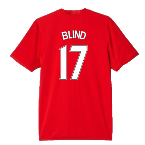Manchester United 2015-16 Home Shirt (S) (Blind 17) (Good)