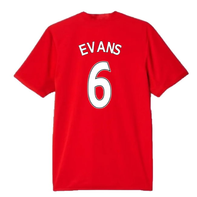 Manchester United 2015-16 Home Shirt (Mint) (Evans 6)