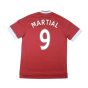 Manchester United 2015-16 Home Shirt ((Excellent) M) (Martial 9)