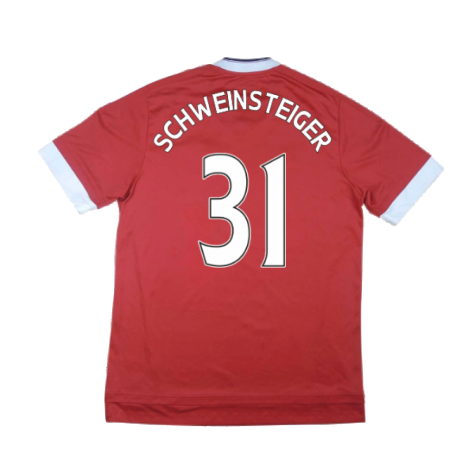 Manchester United 2015-16 Home Shirt ((Excellent) XXL) (Schweinsteiger 31)