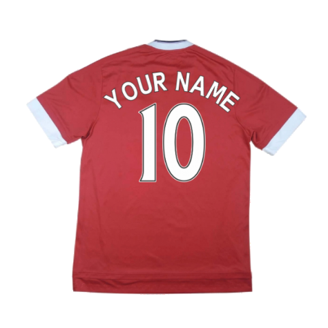 Manchester United 2015-16 Home Shirt ((Good) S) (Your Name)