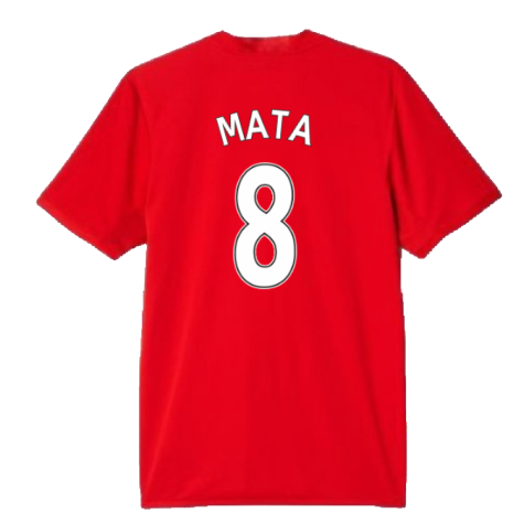 Manchester United 2015-16 Home Shirt (S) (Mata 8) (Good)