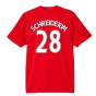 Manchester United 2015-16 Home Shirt (M) (Schreiderim 28) (Fair)