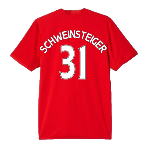 Manchester United 2015-16 Home Shirt (S) (Schweinsteiger 31) (Good)