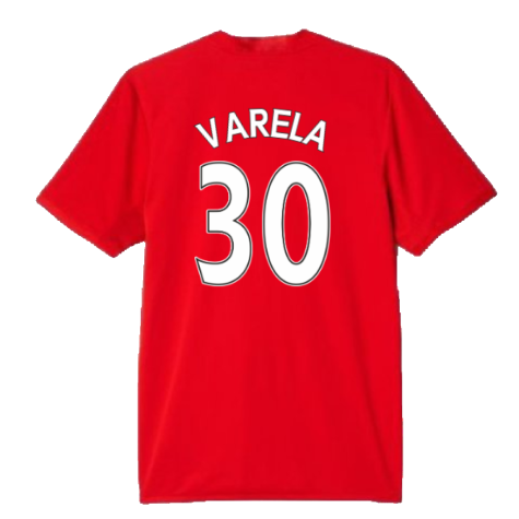 Manchester United 2015-16 Home Shirt (S) (Varela 30) (Good)