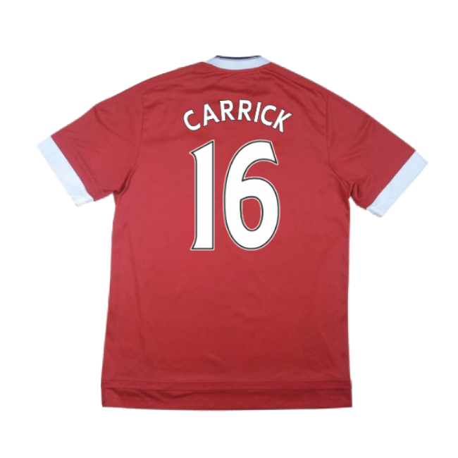 Manchester United 2015-16 Home Shirt ((Very Good) M) (Carrick 16)