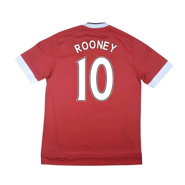 Manchester United 2015-16 Home Shirt ((Very Good) M) (Rooney 10)