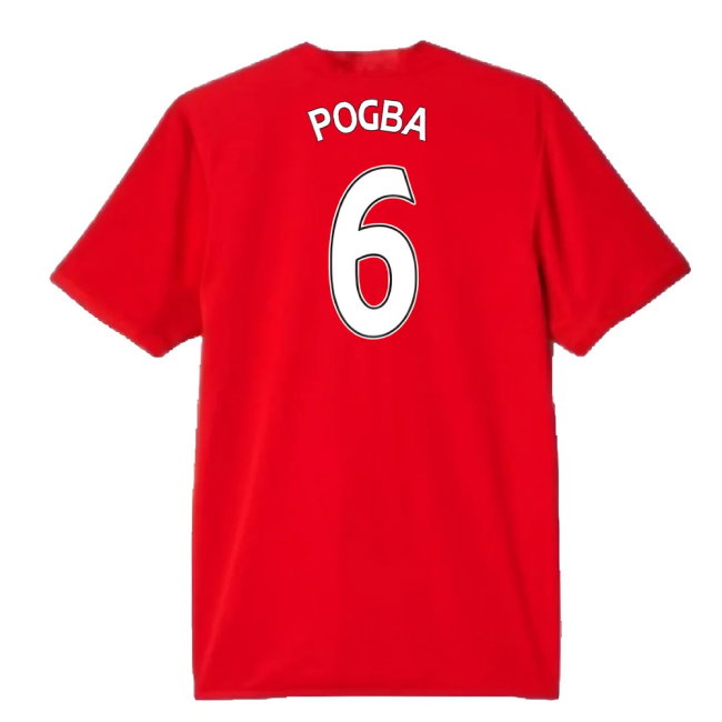 Manchester United 2016-17 Home Shirt (Womens 12) Pogba #6 (Very Good) (Pogba 6)