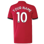 Manchester United 2017-18 Home Shirt ((Excellent) L) (Your Name)