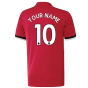 Manchester United 2017-18 Home Shirt ((Excellent) S) (Your Name)
