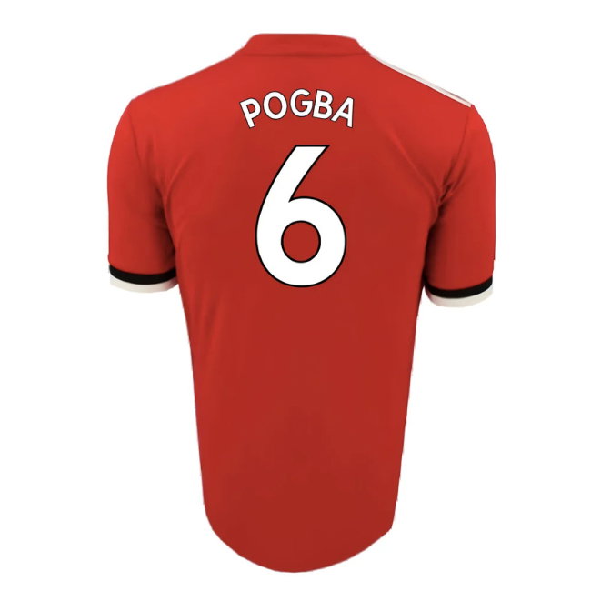 Manchester United 2017-18 Home Shirt (Excellent) (Pogba 6)