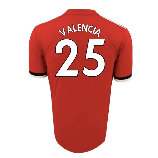 Manchester United 2017-18 Home Shirt (Excellent) (Valencia 25)