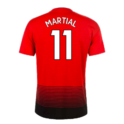 Manchester United 2018-19 Home Shirt (Very Good) (Martial 11)
