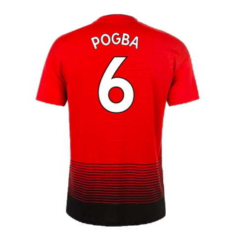 Manchester United 2018-19 Home Shirt (Mint) (Pogba 6)