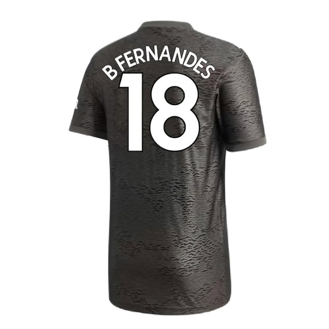 Manchester United 2020-21 Away Shirt (7-8y) (Mint) (B FERNANDES 18)