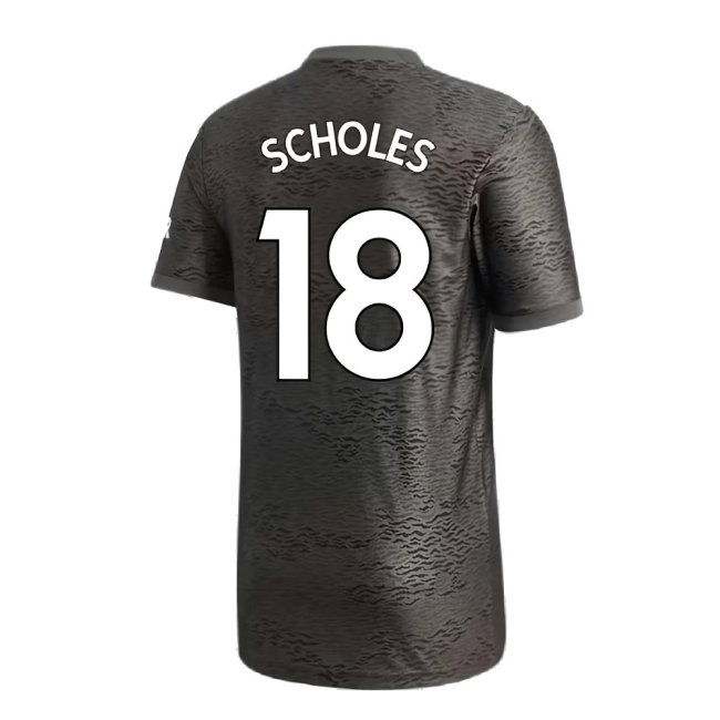 Manchester United 2020-21 Away Shirt (7-8y) (Mint) (SCHOLES 18)