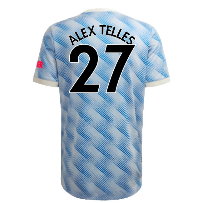 Manchester United 2021-22 Away Shirt (XL) (Mint) (ALEX TELLES 27)