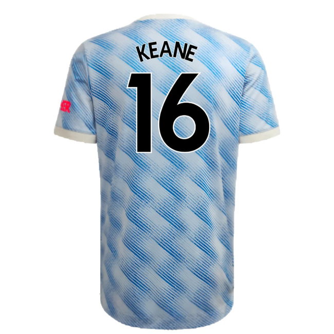 Manchester United 2021-22 Away Shirt (XL) (Mint) (KEANE 16)