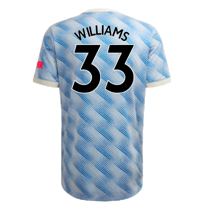 Manchester United 2021-22 Away Shirt (XL) (Mint) (WILLIAMS 33)