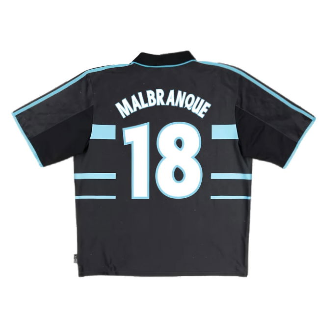 Marseille 1999-00 Third Shirt (L) (Fair) (Malbranque 18)