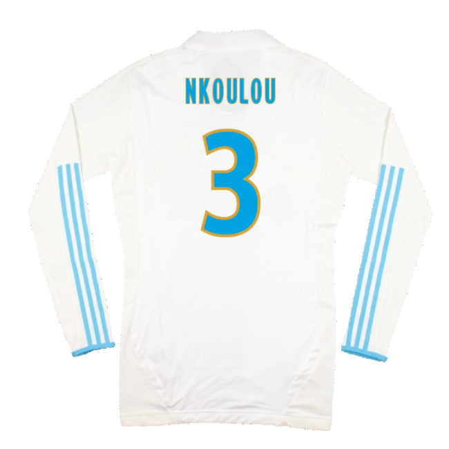 Marseille 2011-12 Player Spec Long Sleeve Home Shirt ((Excellent) L) (Nkoulou 3)