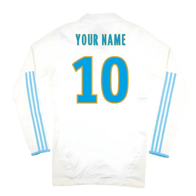 Marseille 2011-12 Player Spec Long Sleeve Home Shirt ((Excellent) L) (Your Name)