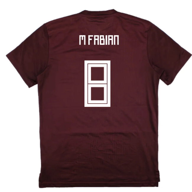 Mexico 2018-19 Adidas Training Shirt (S) (M Fabian 8) (Excellent)