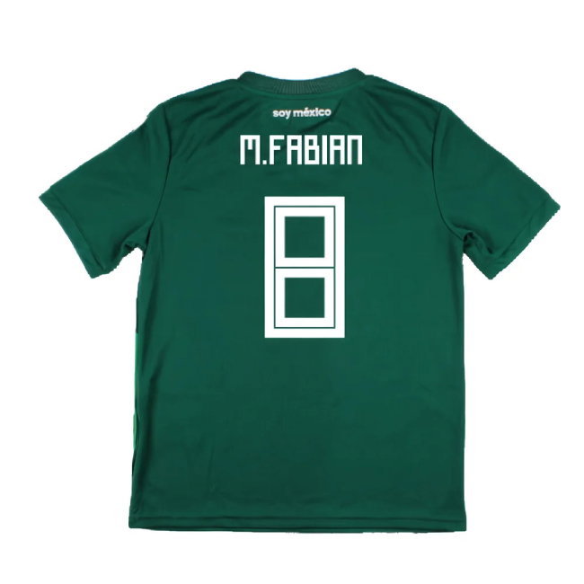 Mexico 2018-19 Home Shirt (Mint) (M.Fabian 8)