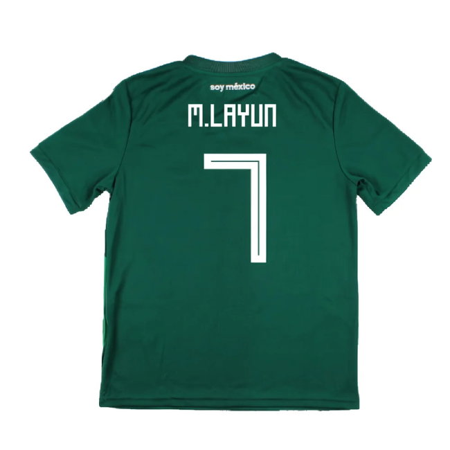 Mexico 2018-19 Home Shirt (Mint) (M.Layun 7)