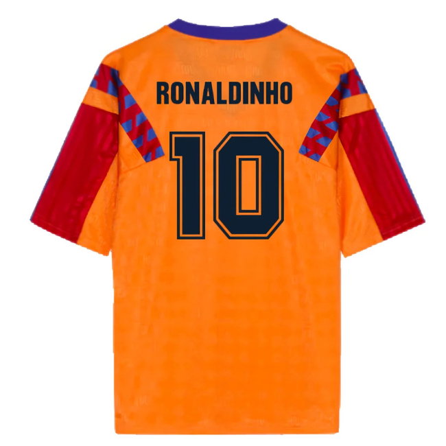 Meyba 1992 Barcelona Reissue Away Shirt (Ronaldinho 10)