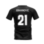 Milano 1995-1996 Retro Shirt T-shirt Text (Black) (Ibrahimovic 21)