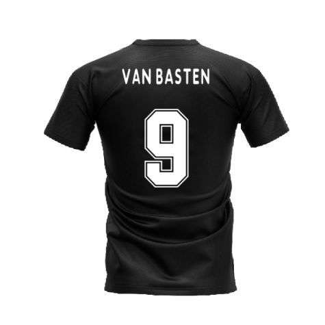 Milano 1995-1996 Retro Shirt T-shirt Text (Black) (VAN BASTEN 9)