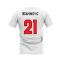 Milano 1995-1996 Retro Shirt T-shirt - Text (White) (Ibrahimovic 21)