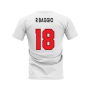 Milano 1995-1996 Retro Shirt T-shirt - Text (White) (R Baggio 18)