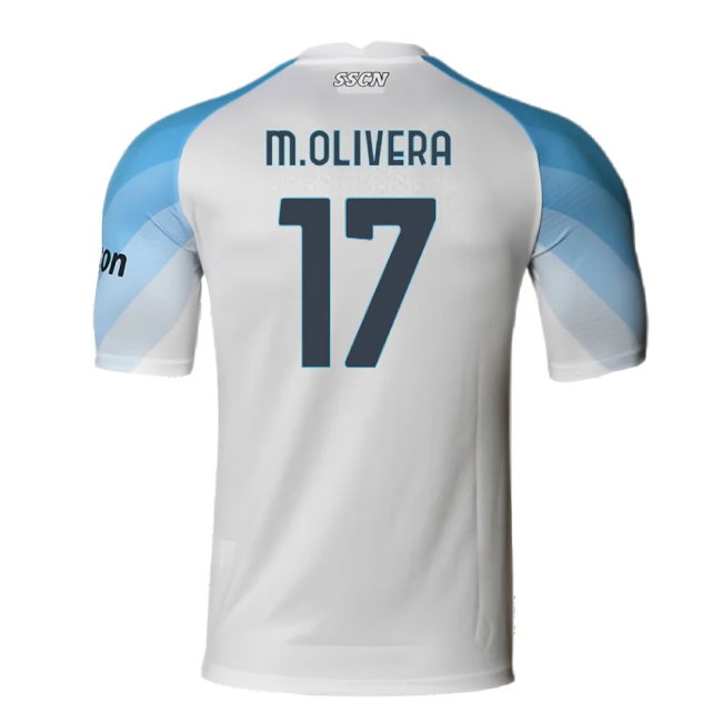 Napoli 2022-2023 Away Player Issue Shirt (XL) (Very Good) (M.Olivera 17)