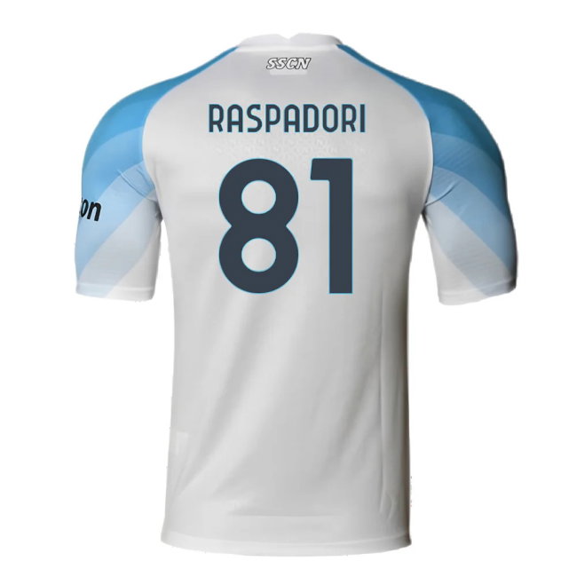 Napoli 2022-2023 Away Player Issue Shirt (XL) (Very Good) (Raspadori 81)