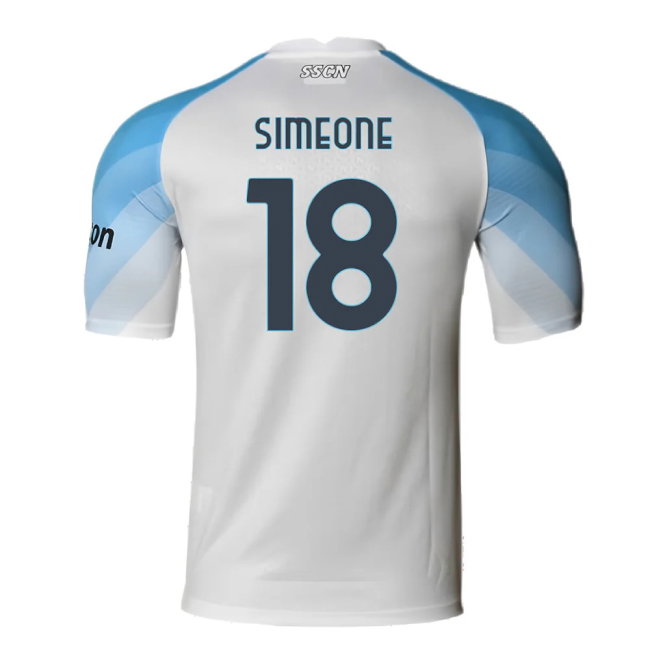Napoli 2022-2023 Away Player Issue Shirt (XL) (Very Good) (Simeone 18)
