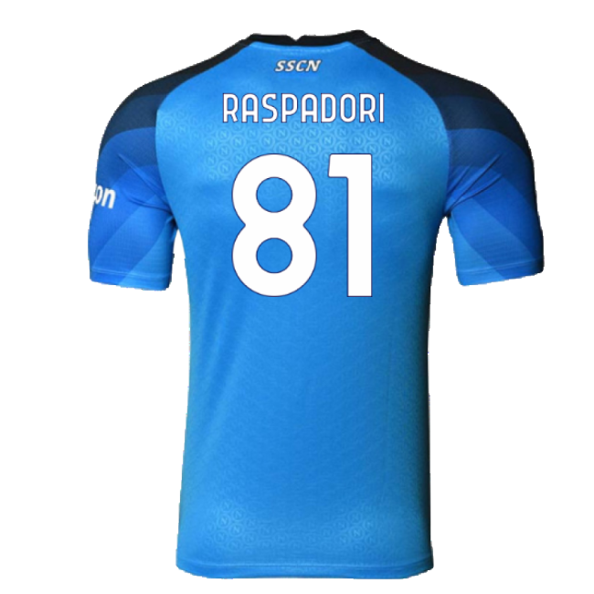 Napoli 2022-23 Player Issue Home Shirt (3XL) (Raspadori 81) (Excellent)