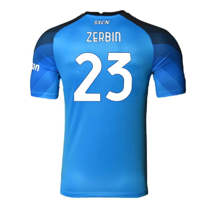 Napoli 2022-23 Player Issue Home Shirt (3XL) (Zerbin 23) (Excellent)