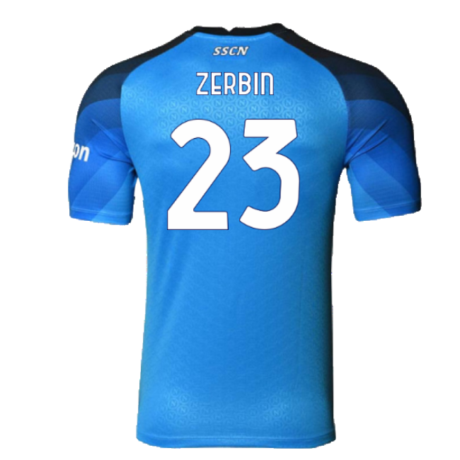 Napoli 2022-23 Player Issue Home Shirt (3XL) (Zerbin 23) (Excellent)
