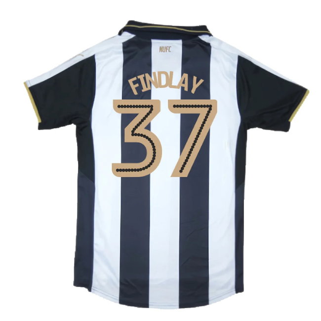 Newcastle United 2016-17 Sponsorless Home Shirt (M) (Excellent) (Findlay 37)