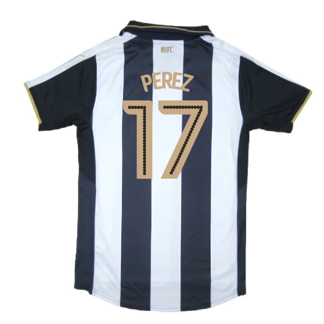 Newcastle United 2016-17 Sponsorless Home Shirt (M) (Excellent) (Perez 17)