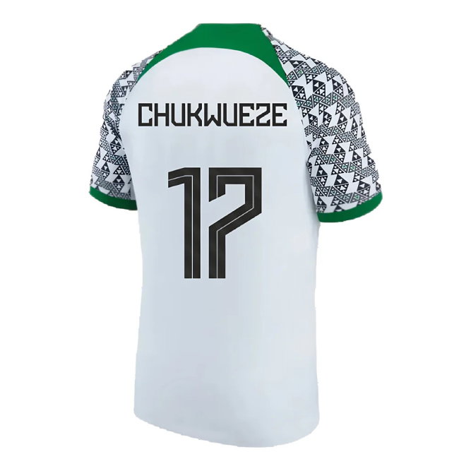 Nigeria 2021-2023 Away Shirt (M) (Excellent) (CHUKWUEZE 17)