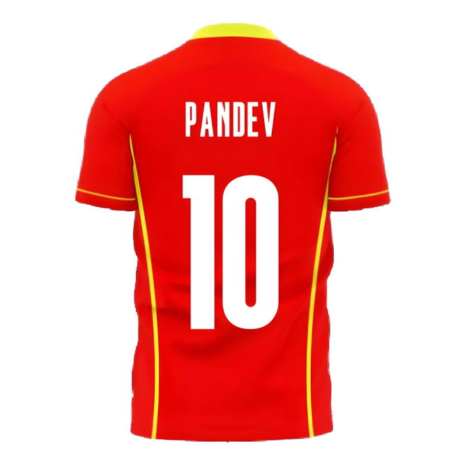 North Macedonia 2025-2026 Home Concept Shirt (Libero) (Pandev 10)